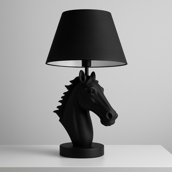 Noir Stallion Lamp